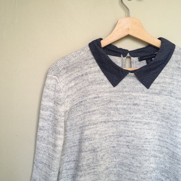 Tommy Hilfiger ~ sweater with collar - Picture 2 of 6